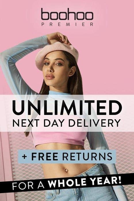 free next day delivery boohoo.